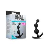 Anal Adventures Platinum Small Anal Beads - Black Anal Beads and Balls